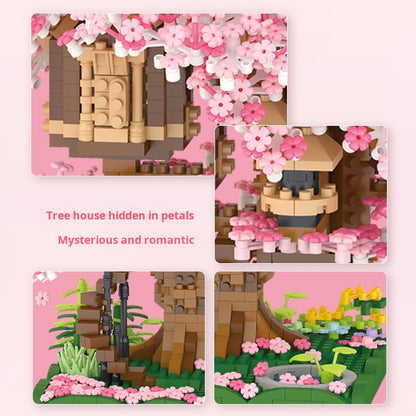 Unico X605 Cherry Blossom Tree Diamond Micro Building Blocks, Gift for Girls