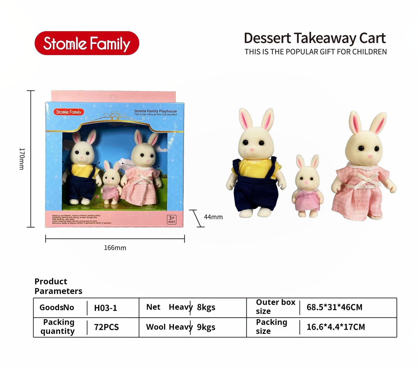 Forest Family Dollhouse Toy Villa