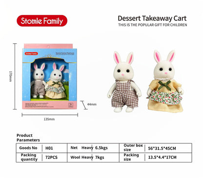 Forest Family Dollhouse Toy Villa