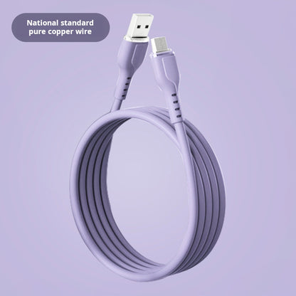 Cable de datos macaron de silicona de alambre de cobre puro 