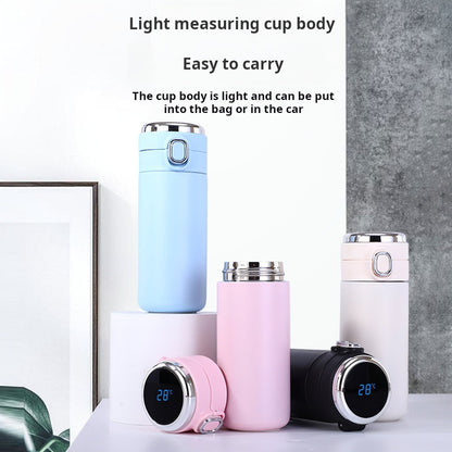 Taza aislada de acero inoxidable 304 con pantalla LED inteligente de temperatura 