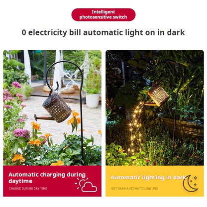 Solar kettle light outdoor waterproof hanging light