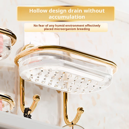 Jabonera de doble capa, jabonera con escurridor 