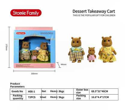 Forest Family Dollhouse Toy Villa