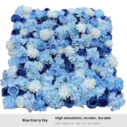 Pared de flores artificiales de 1*1m 