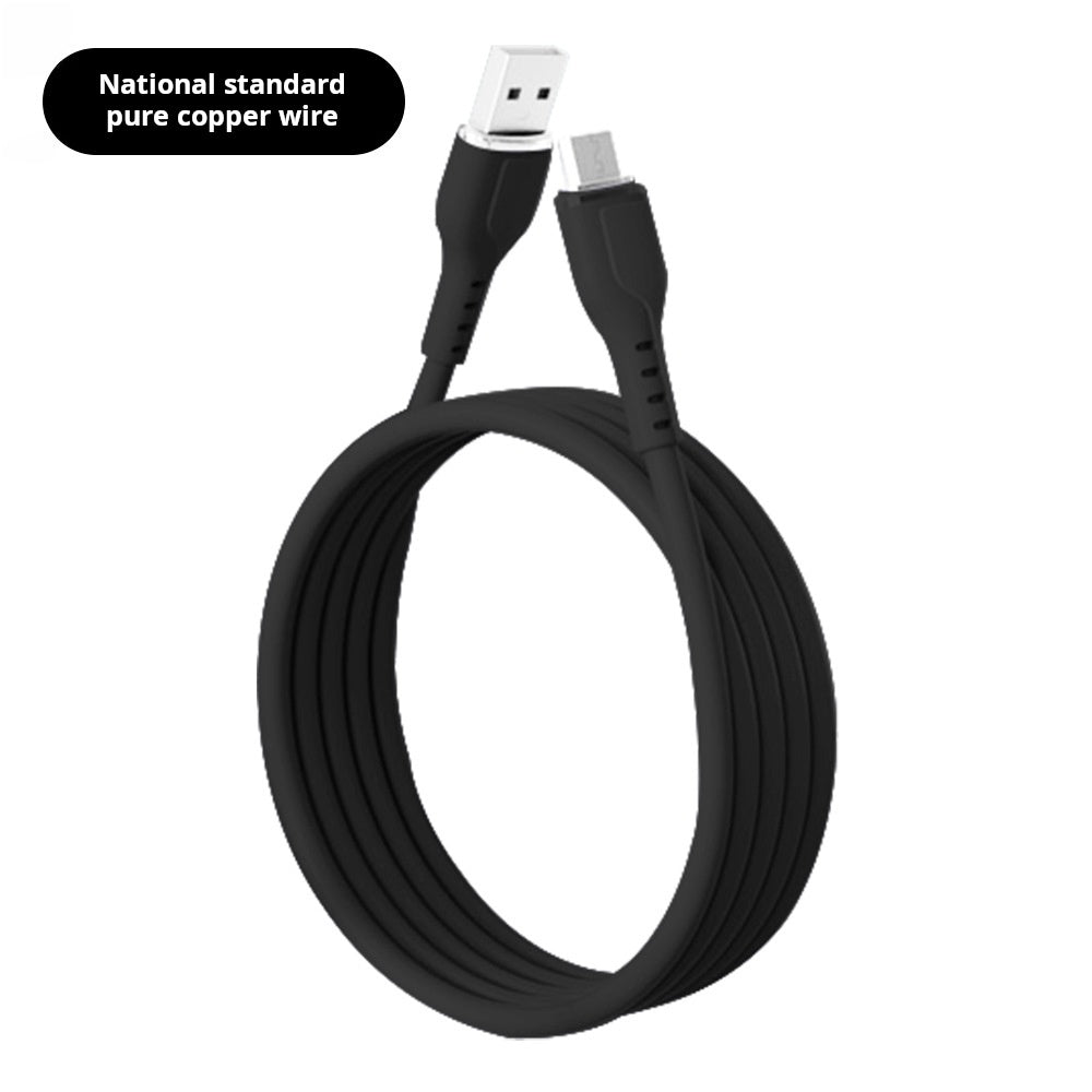 Cable de datos macaron de silicona de alambre de cobre puro 