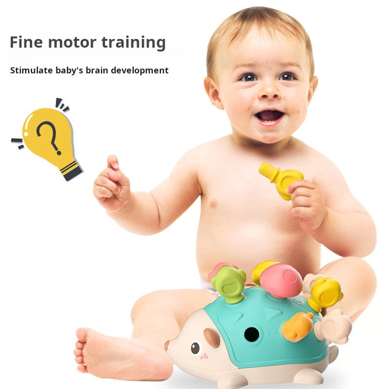 Baby Fine Motor Focus Training Hedgehog Puzzle Early Educational Toy