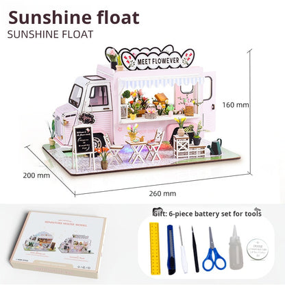 3D Puzzle DIY Wooden House