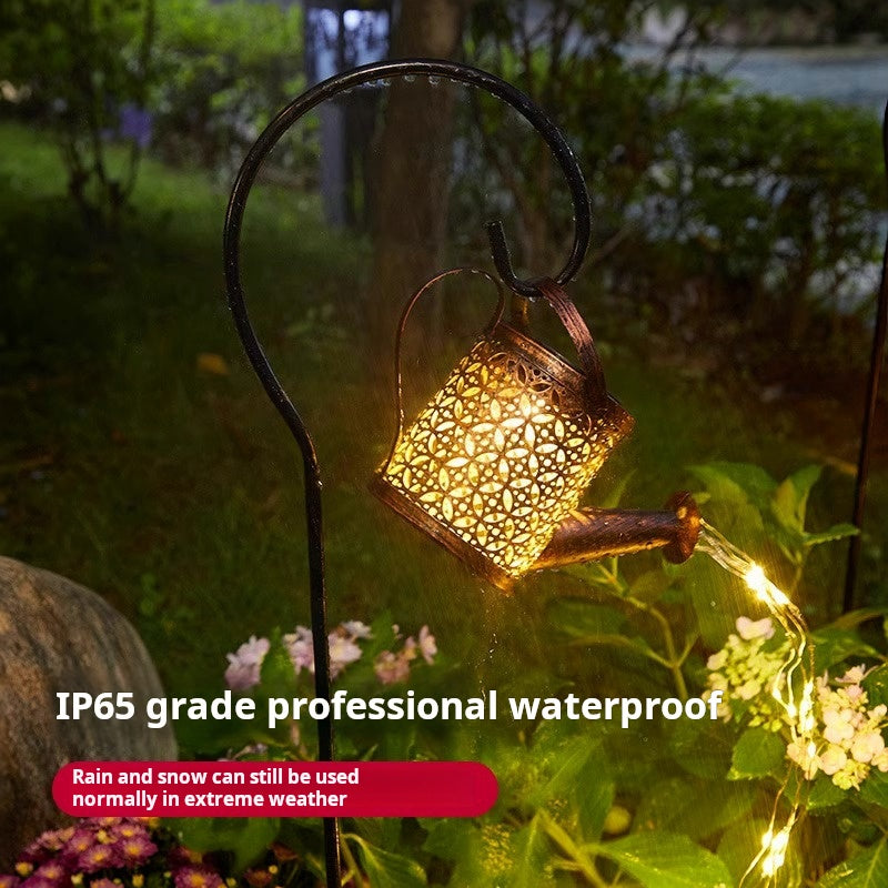 Solar kettle light outdoor waterproof hanging light