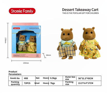 Forest Family Dollhouse Toy Villa