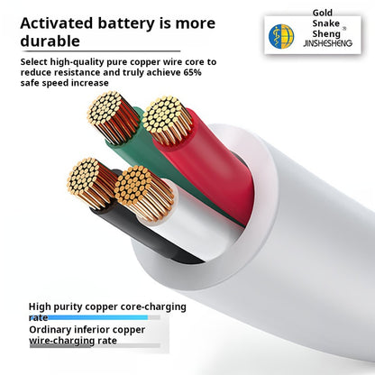 2M 2.1A Universal Charging Cable - PVC, Type-C & Apple