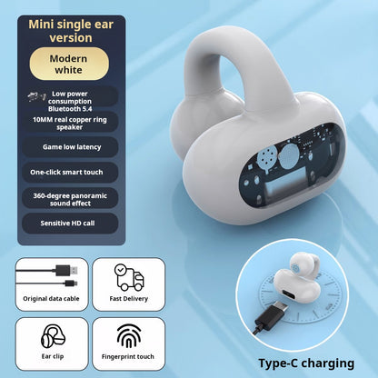 OWS clip-on single-ear Bluetooth headset