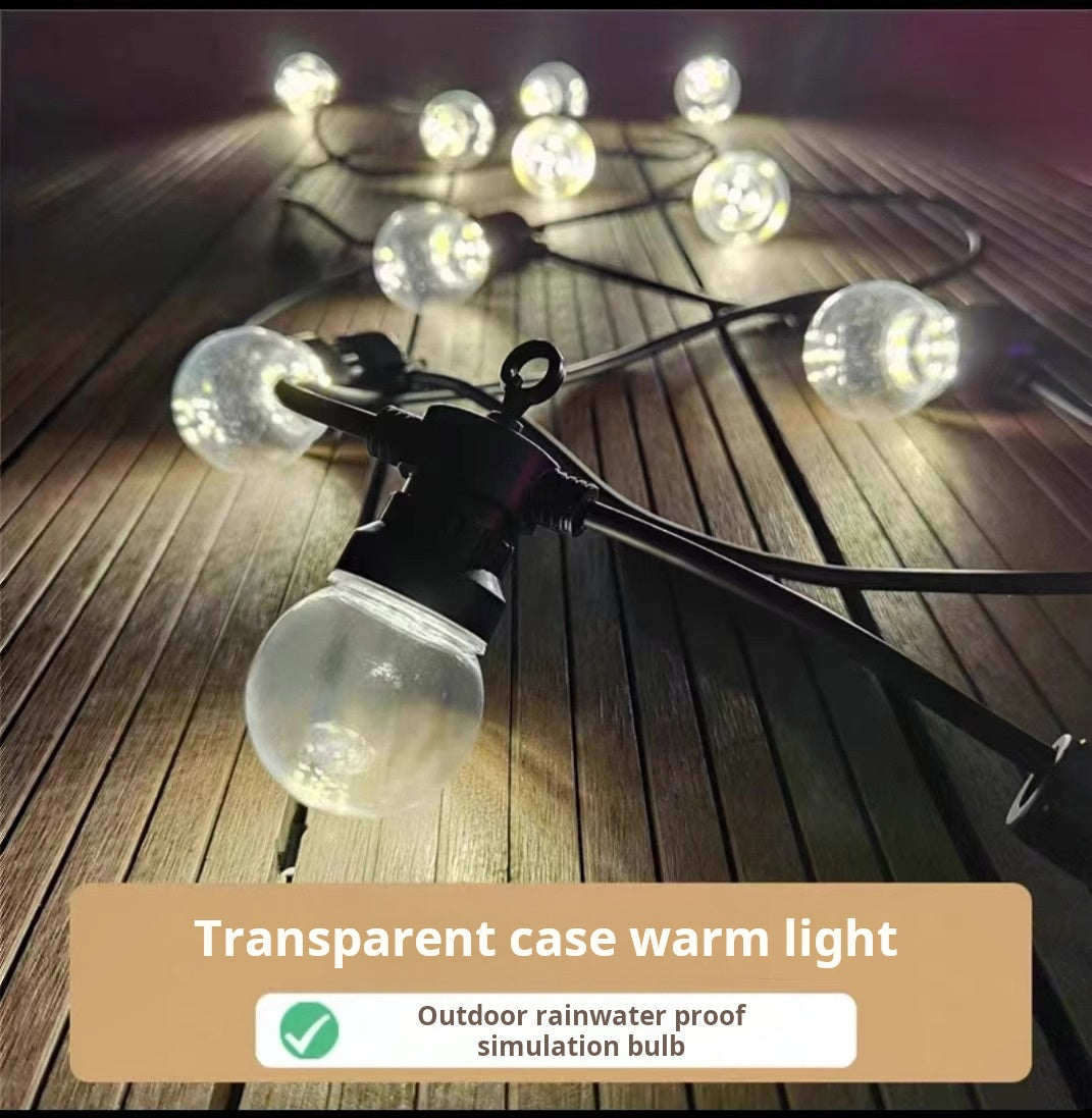 G50 low pressure bulb headlight string solar waterproof led