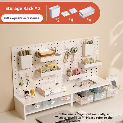 Pegboard storage rack