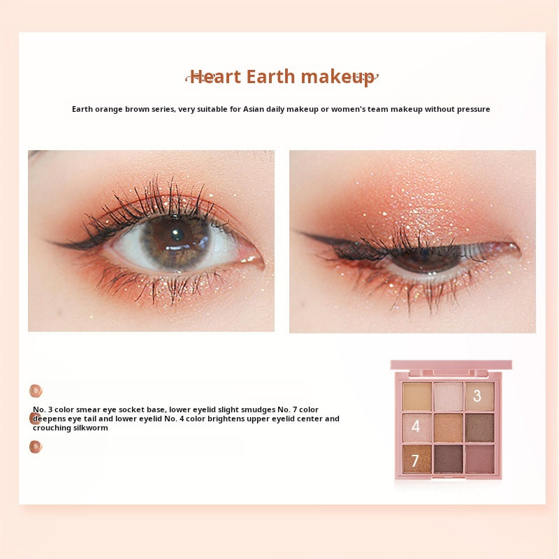 9-Color Square Eyeshadow Palette